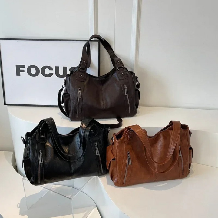 Stylish Luxury Women's Shoulder Bag with Zipper