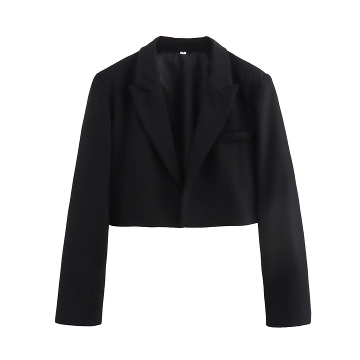 Mita | Cropped Blazer with Classic Lapels