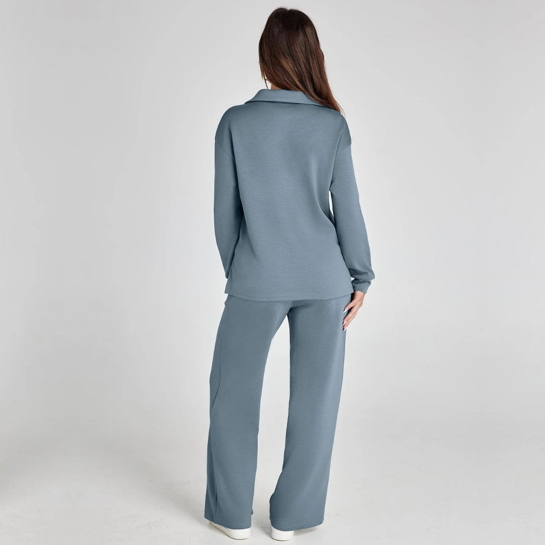 Eline | Luxury Loungewear Set with Comfy Pants and V-Neck