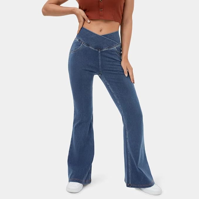 Veronica | Elastic Flattering Flared Pants