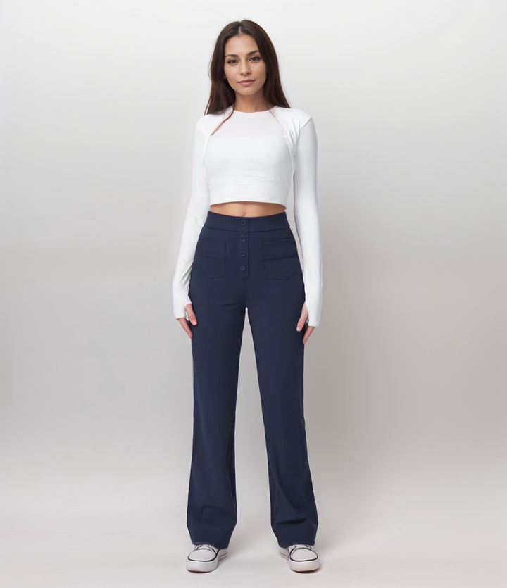 Elsa | Trendy Elastic High Waist Sculpt Pants