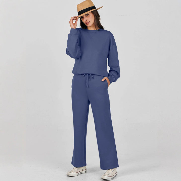 Soft Loungewear Set for Women with Sweater and Wide Joggers