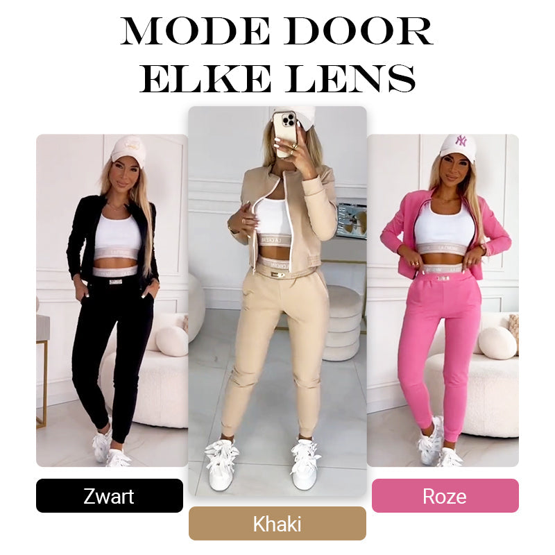 3-Piece Women's Tracksuit with Zipper