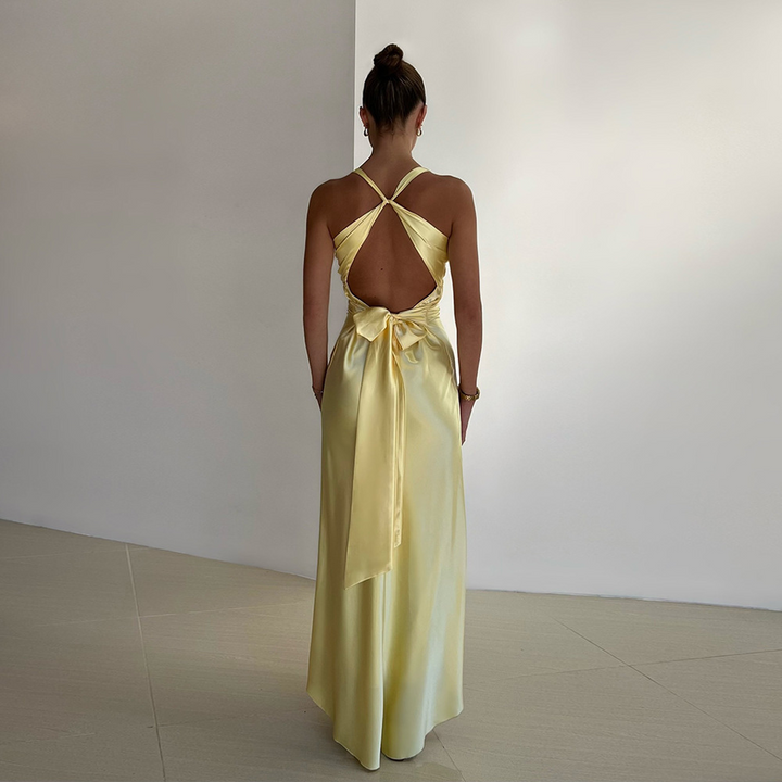Jalena | Satin Evening Dress with Elegant Cut and Luxury Shine Gala Dresses