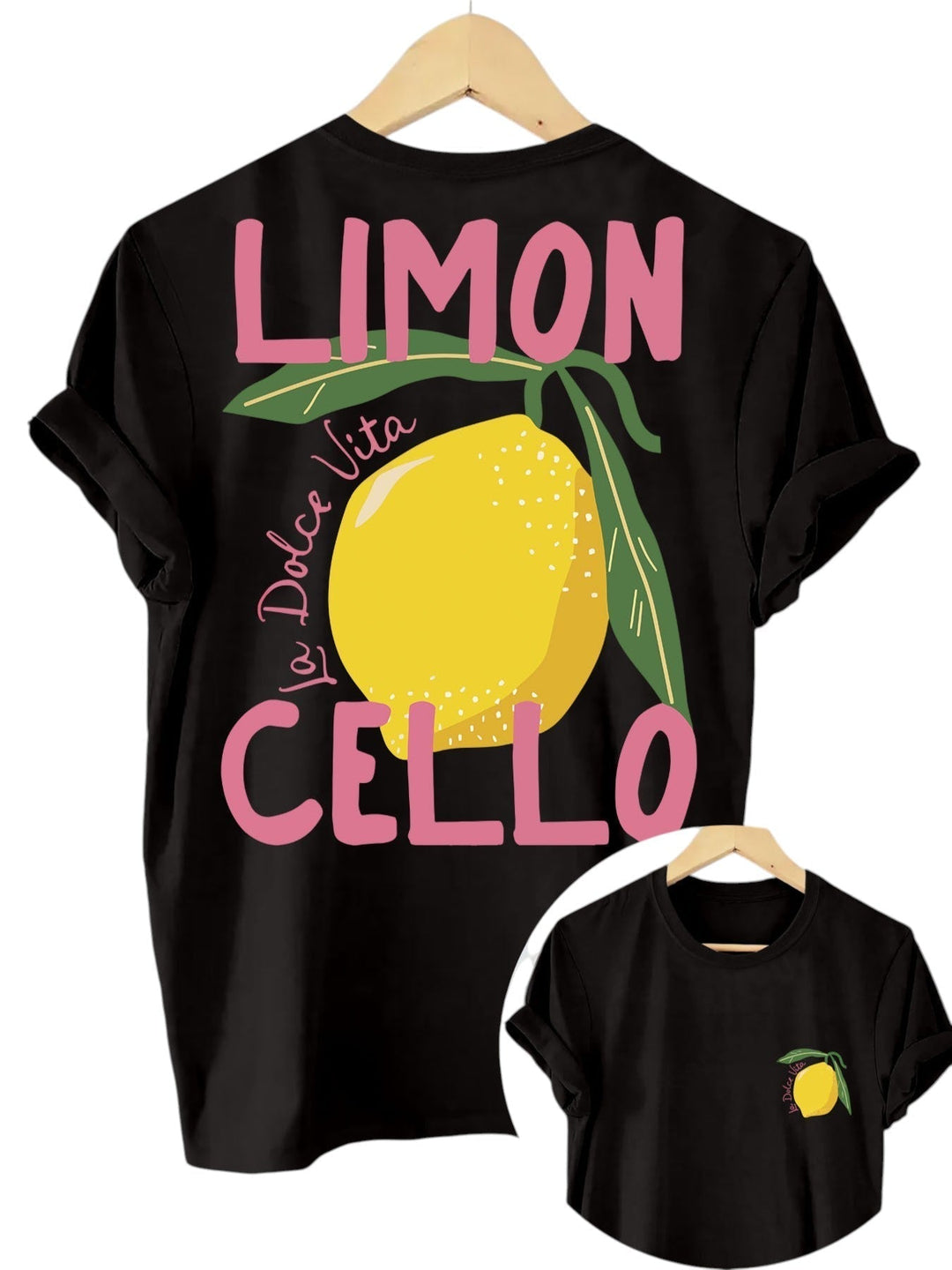 Casual Women's T-shirt with Lemon Print