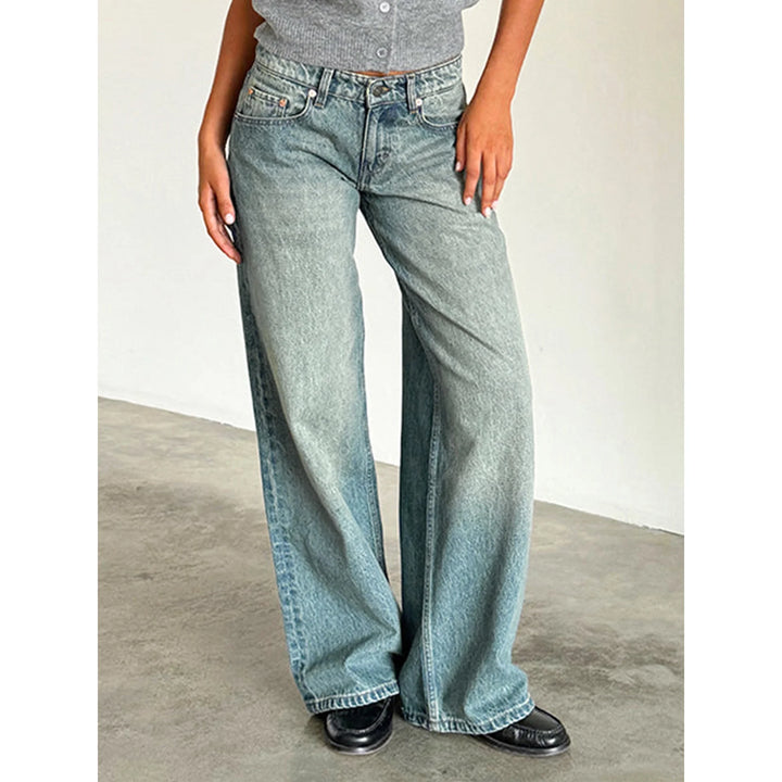 MILA | Stretch Low-Rise Jeans with Wide Legs