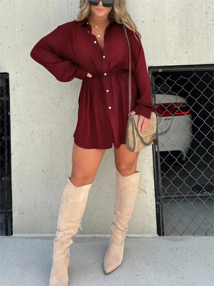 Jazz | Trendy Satin Romper Dress