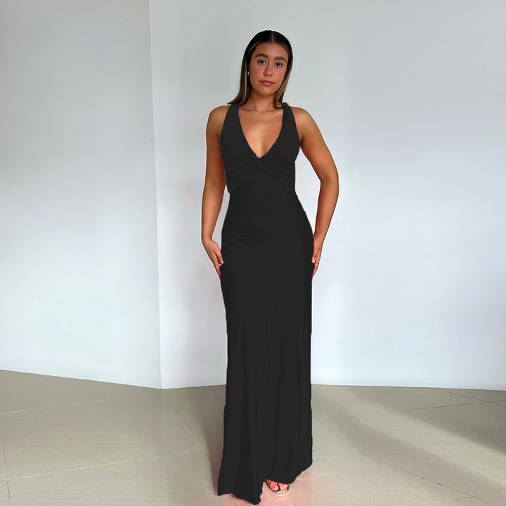 Jalena | Satin Evening Dress with Elegant Cut and Luxury Shine Gala Dresses