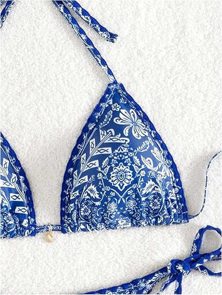 Farfalah | Trendy Triangle Bikini with Boho Print
