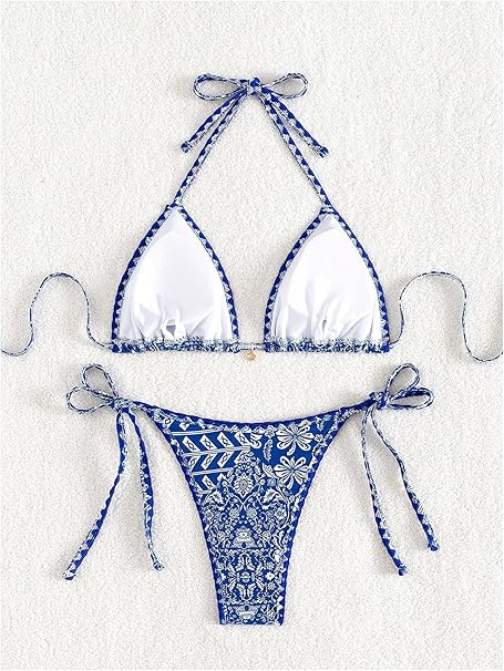Farfalah | Trendy Triangle Bikini with Boho Print