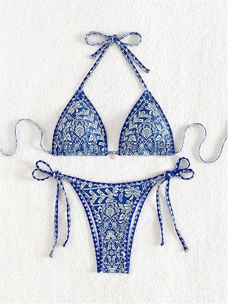 Farfalah | Trendy Triangle Bikini with Boho Print