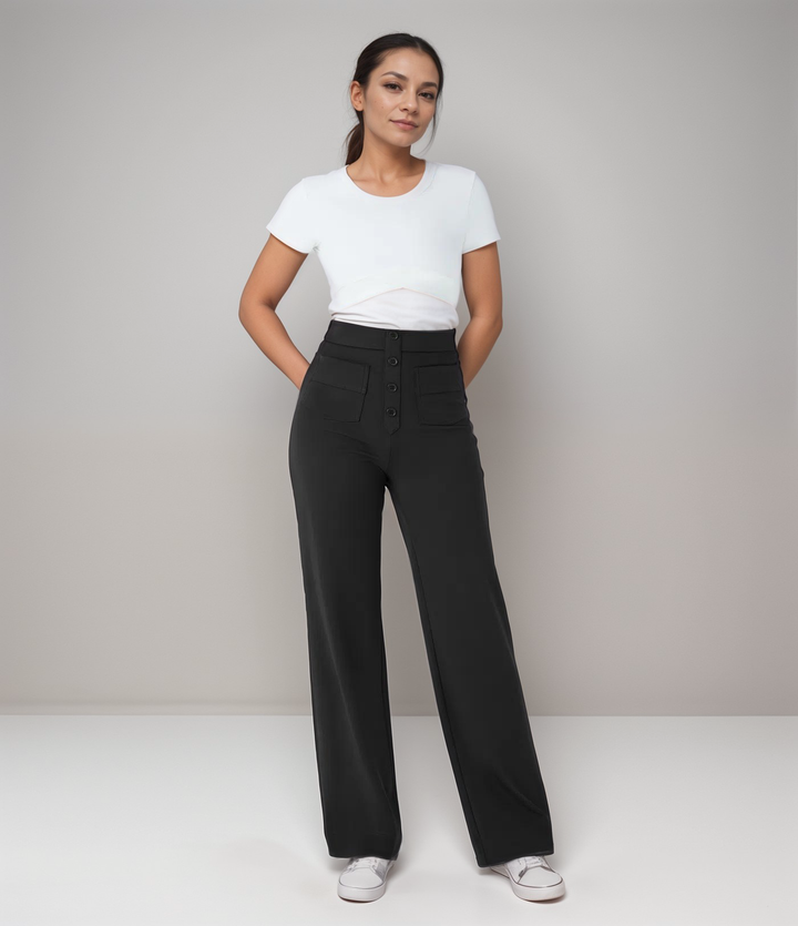 Elsa | Trendy Elastic High Waist Sculpt Pants