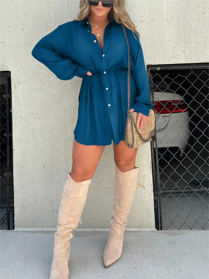 Jazz | Trendy Satin Romper Dress
