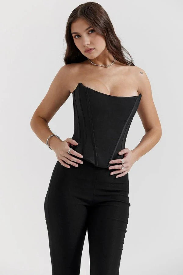 Strapless Elegant Fitted Corset Top for Women