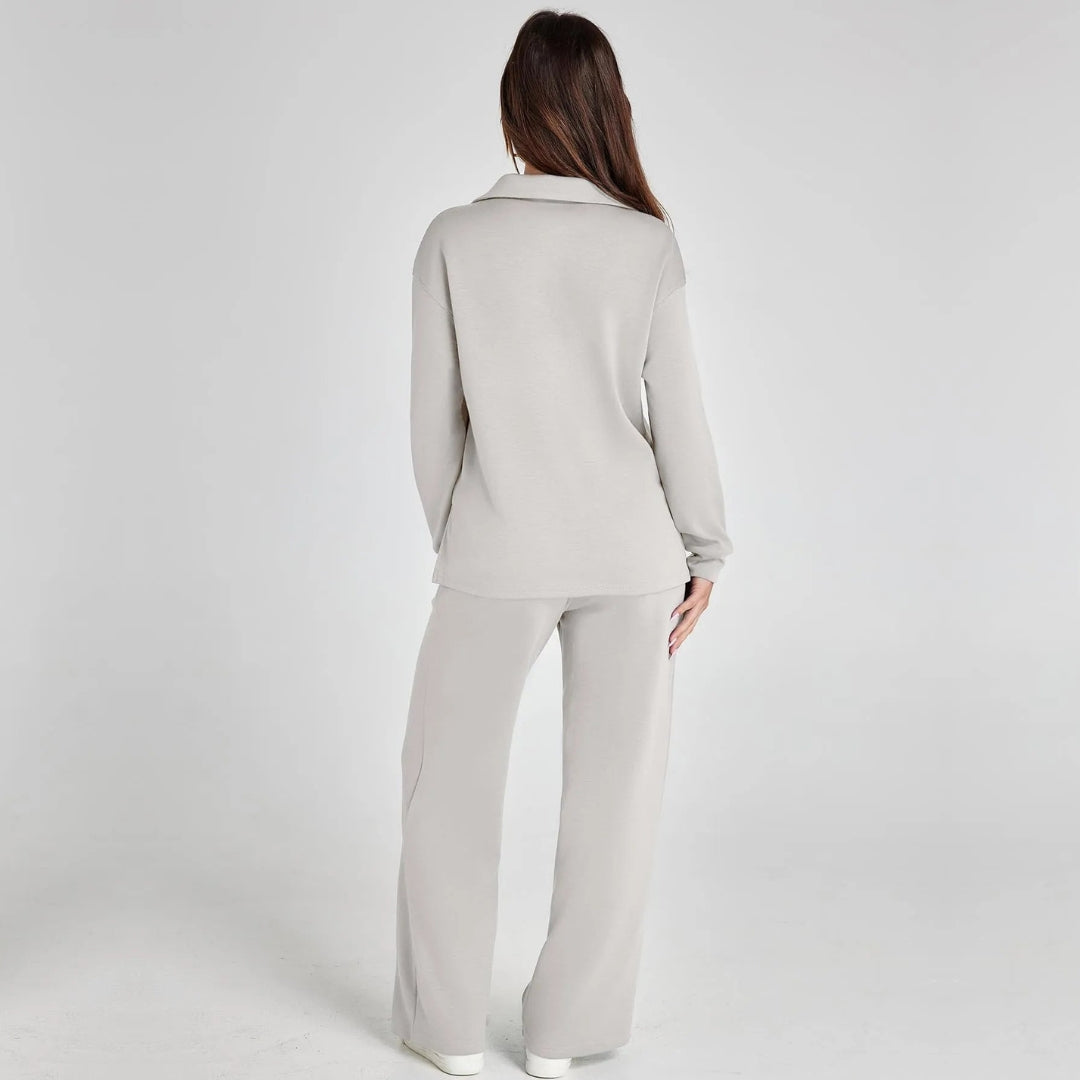 Eline | Luxury Loungewear Set with Comfy Pants and V-Neck