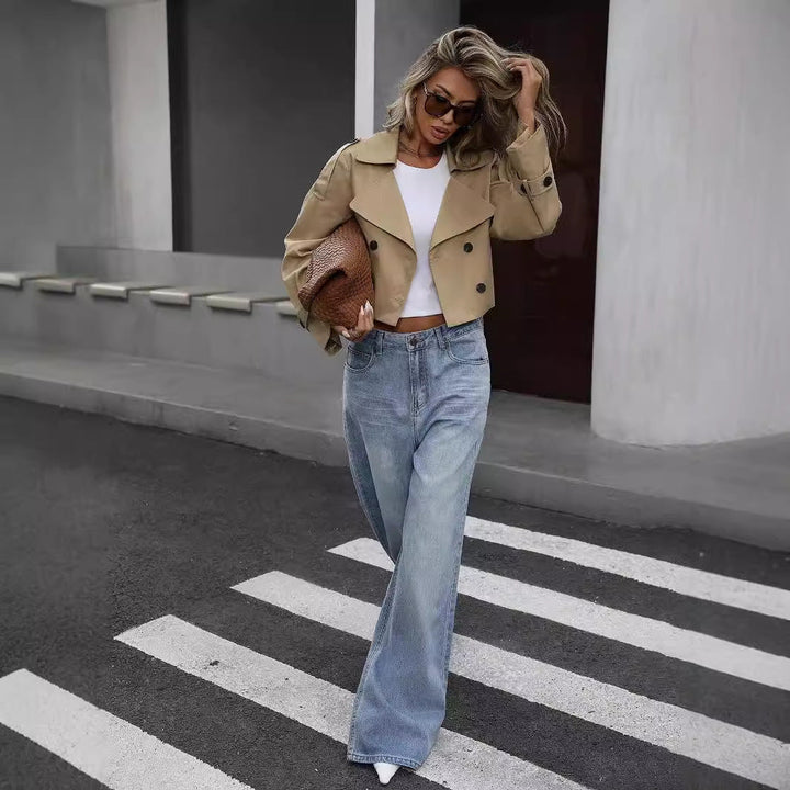 Harper | Elegant Short Women's Trench Coat