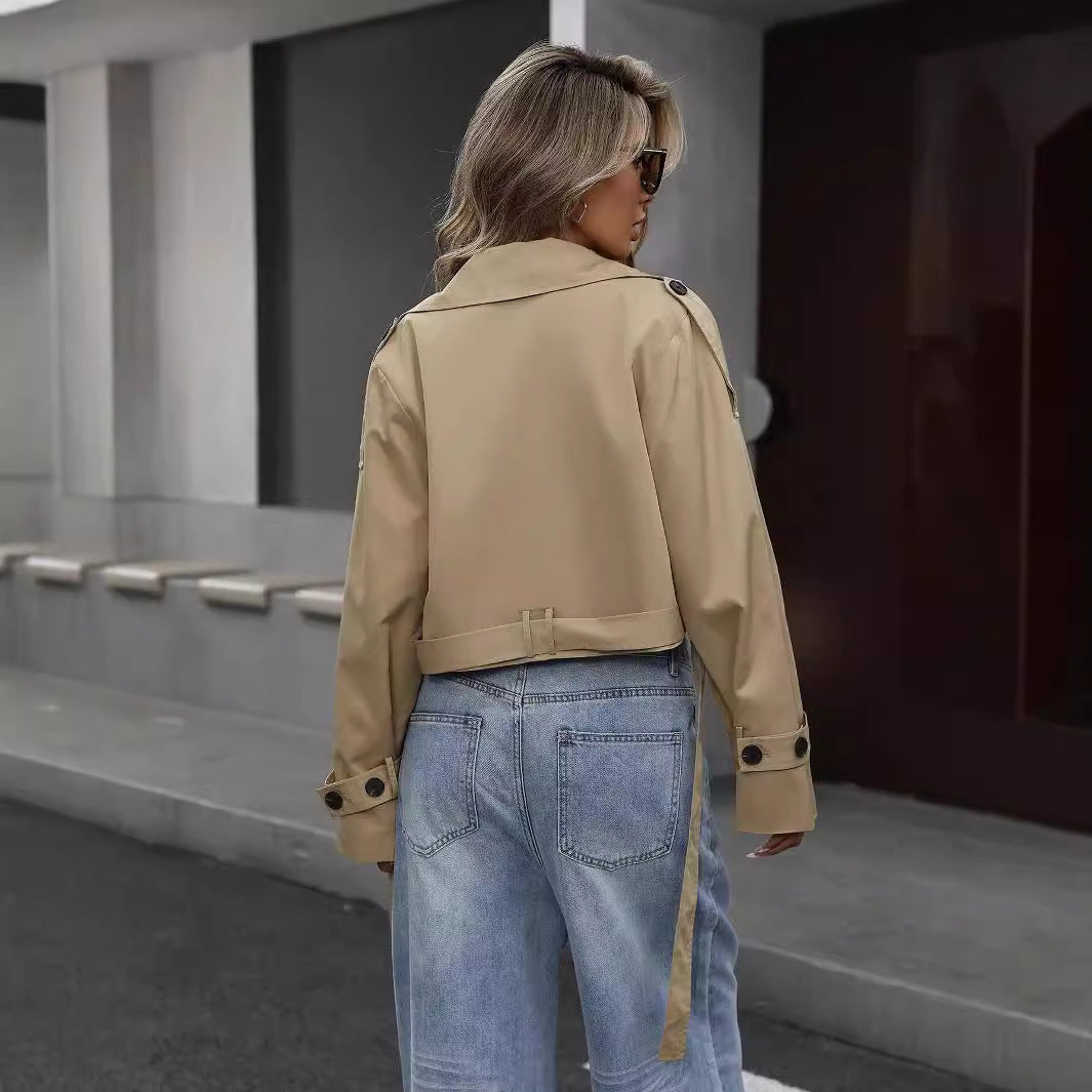 Harper | Elegant Short Women's Trench Coat