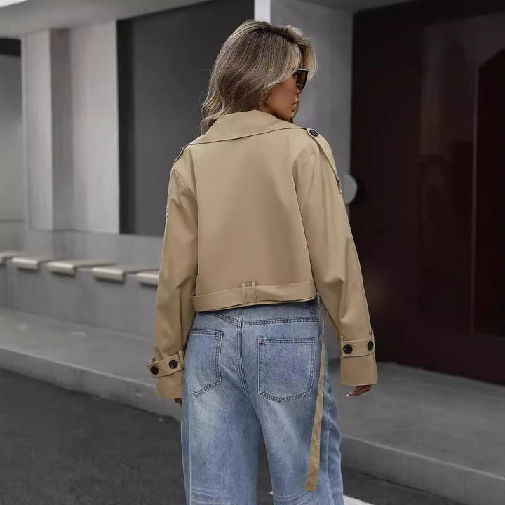 Harper | Elegant Short Women's Trench Coat