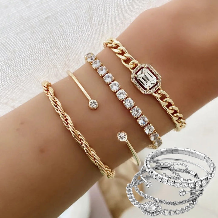 Vintage 4-Piece Bracelet Set