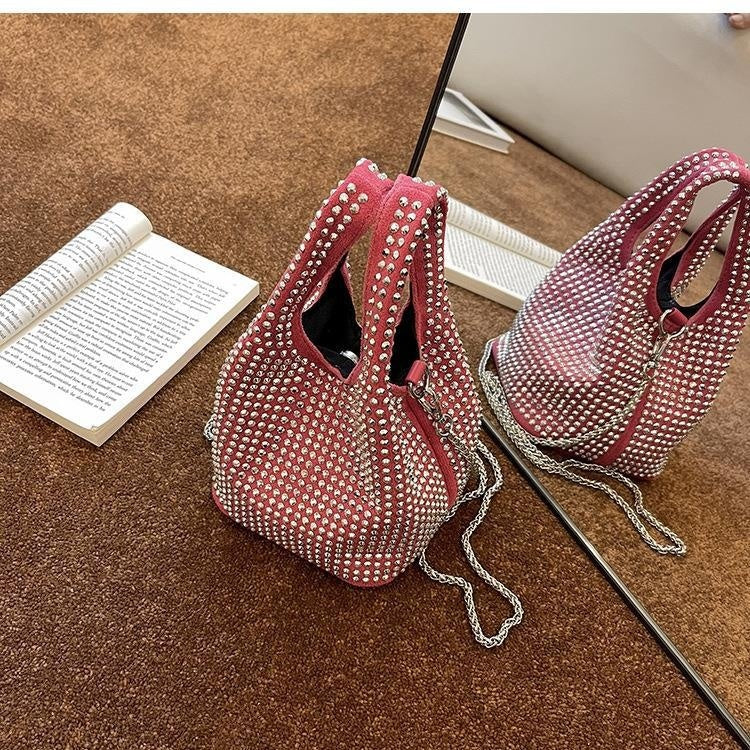 Lorelie | Glam Mini Bag with Rhinestones and Chain Strap