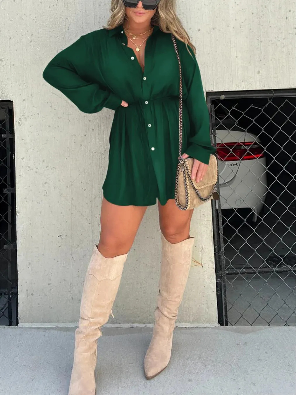 Jazz | Trendy Satin Romper Dress