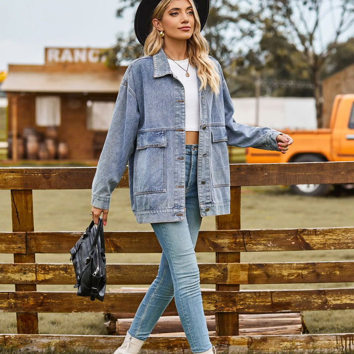 Darleen | Oversized denim jacket with street style flair
