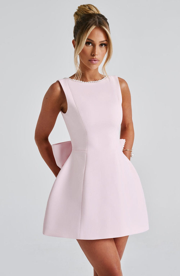 Elegant Women's Cocktail Dress With A-Line And Open Back
