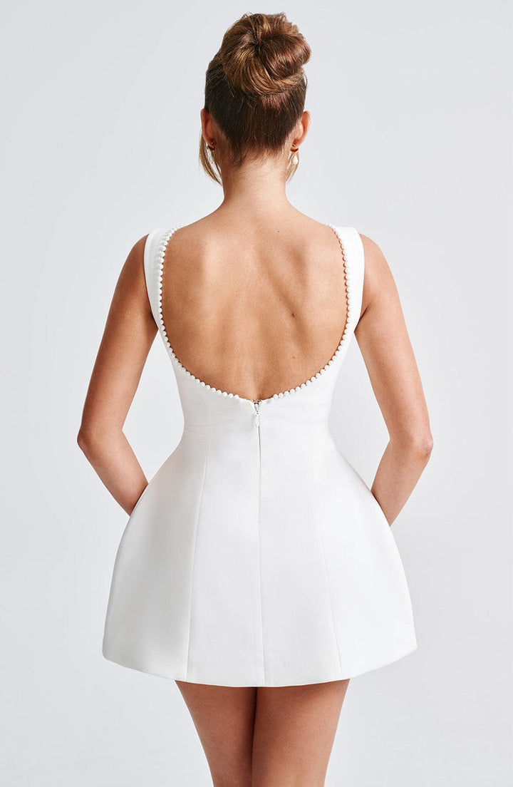Elegant Women's Cocktail Dress With A-Line And Open Back