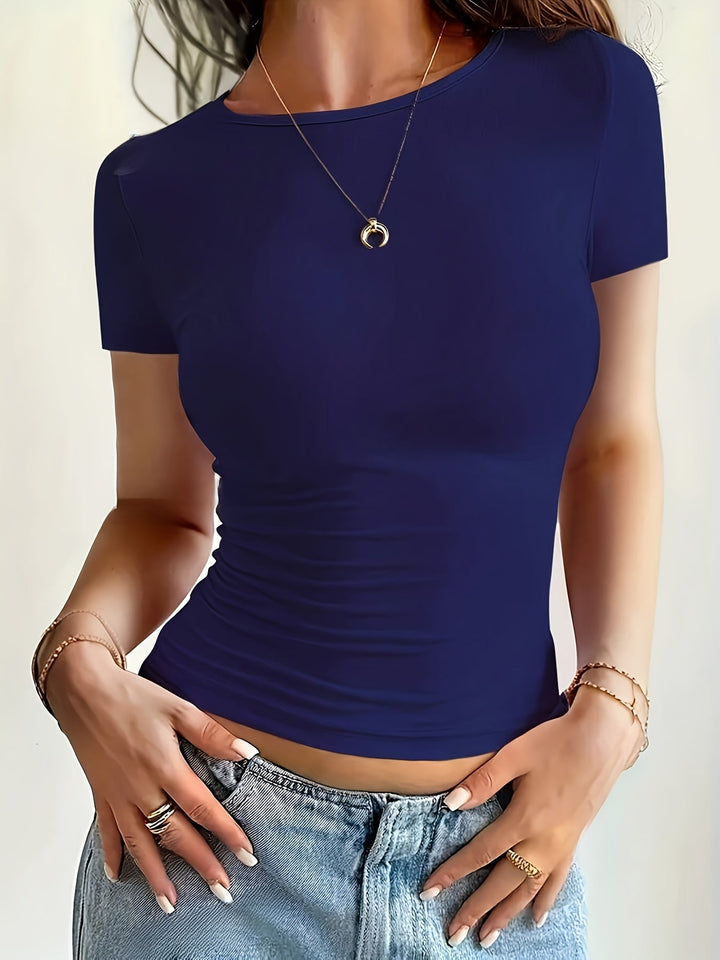 Brandee | Fitted Basic T-Shirt