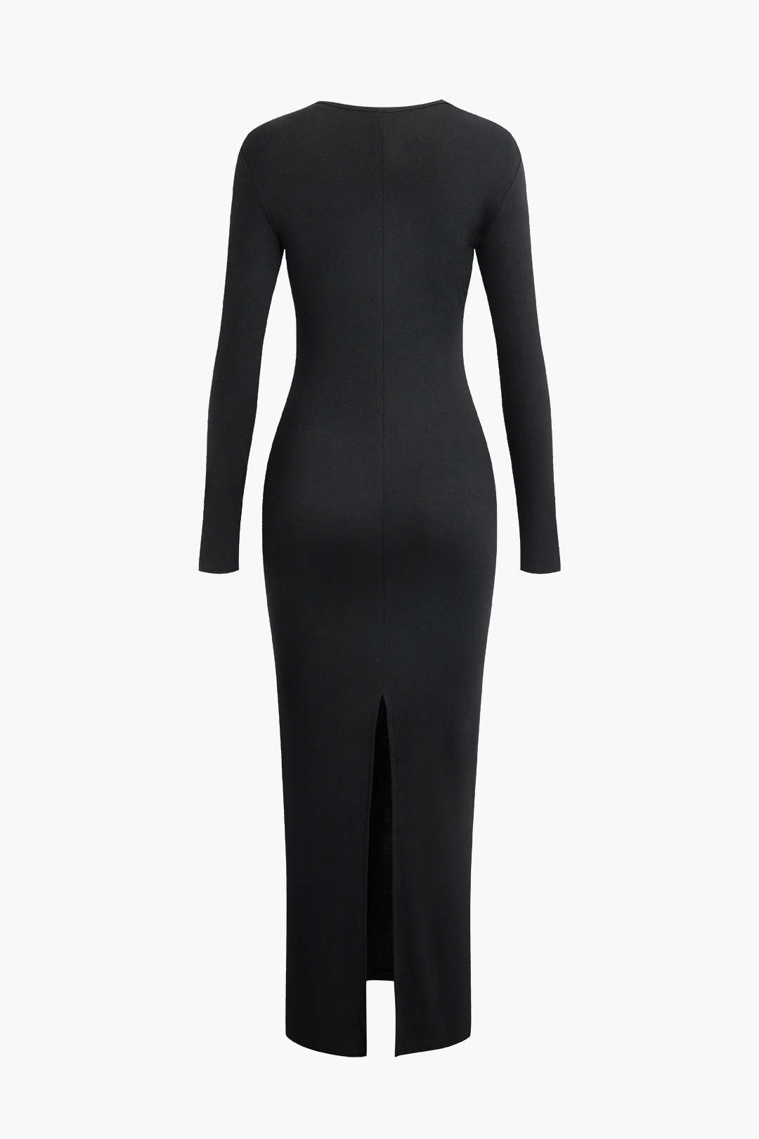 Luxury Asymmetrical Gala Maxi Dress with Long Sleeves