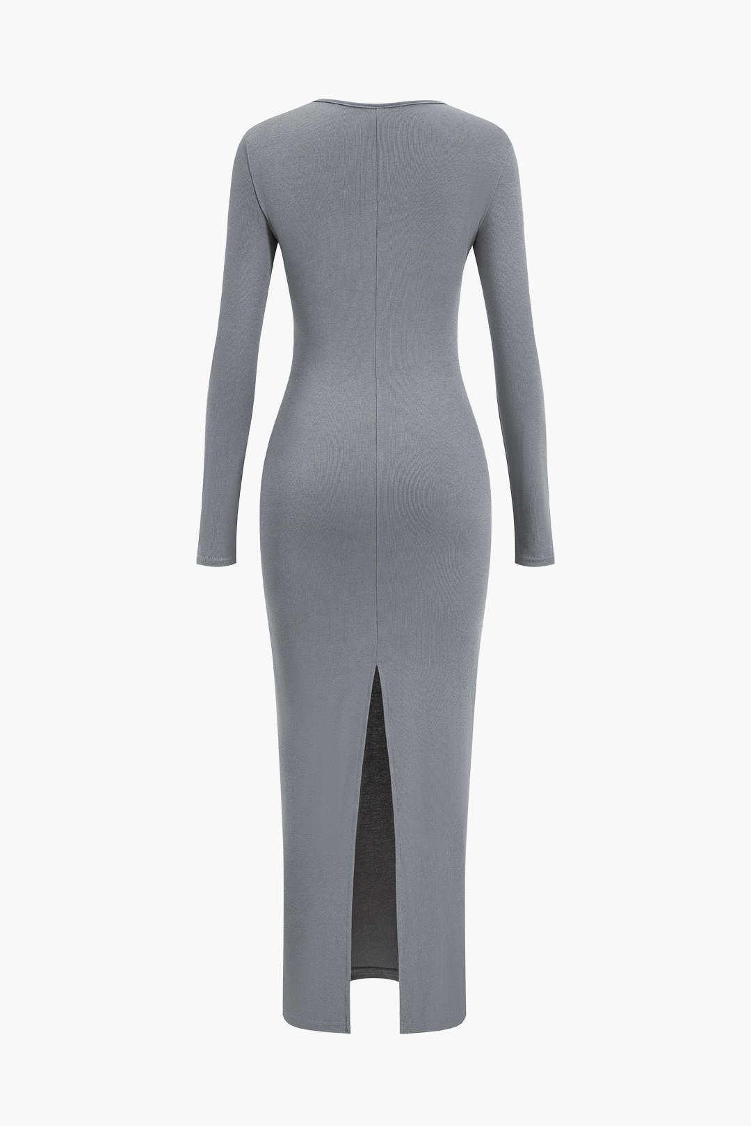 Luxury Asymmetrical Gala Maxi Dress with Long Sleeves