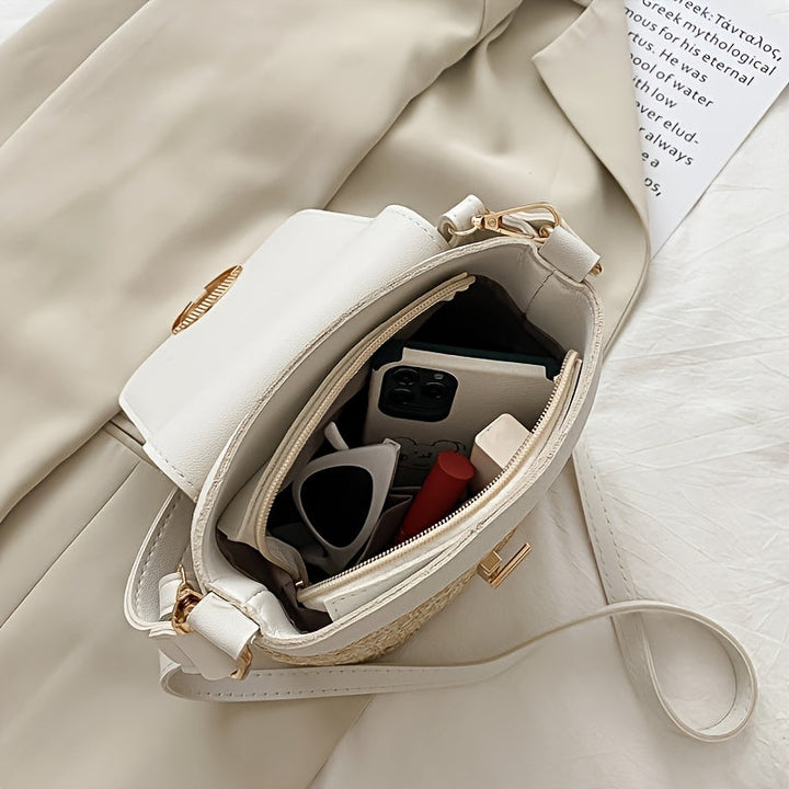 Rhoma | Braided Crossbody Bag with Luxury Clasp