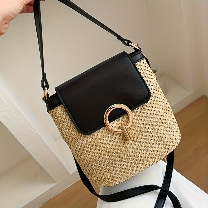 Rhoma | Braided Crossbody Bag with Luxury Clasp