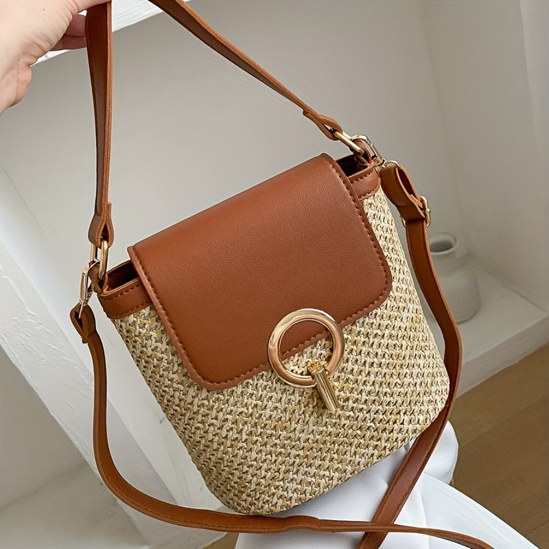 Rhoma | Braided Crossbody Bag with Luxury Clasp