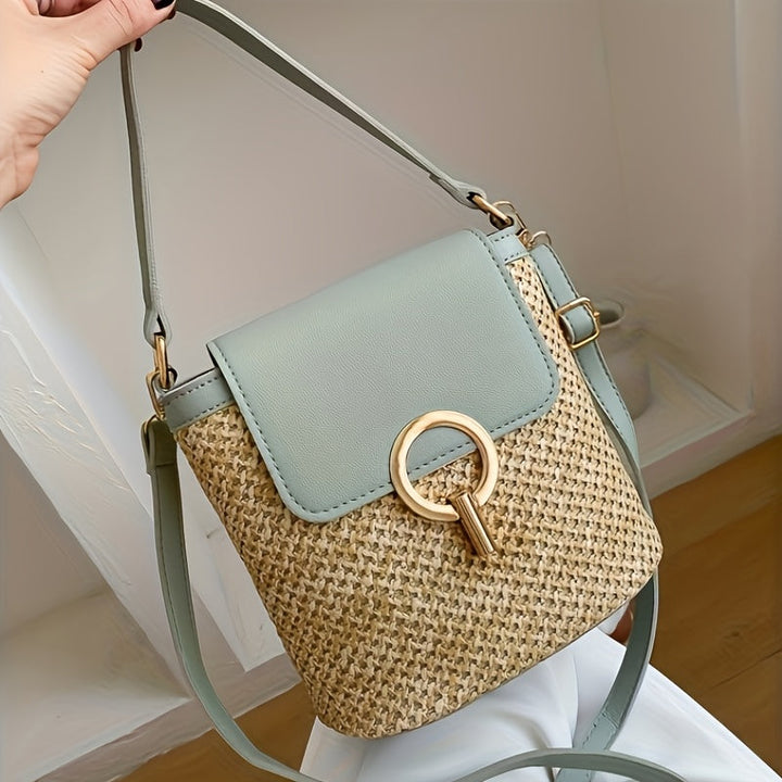 Rhoma | Braided Crossbody Bag with Luxury Clasp