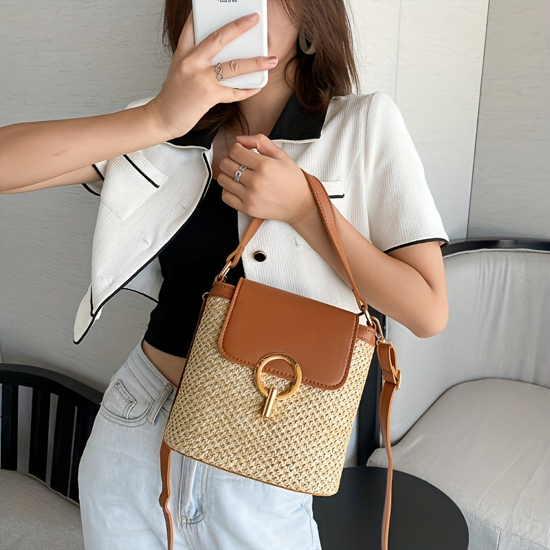 Rhoma | Braided Crossbody Bag with Luxury Clasp