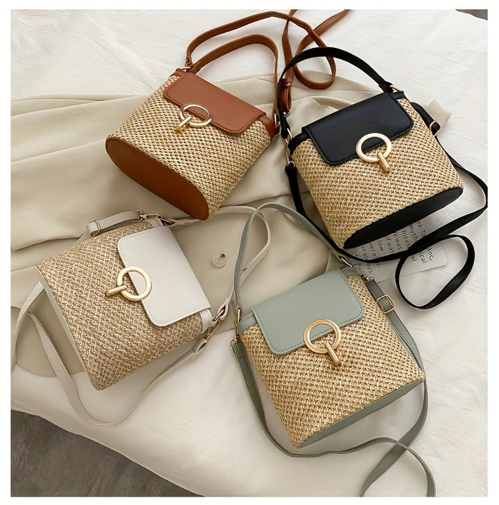 Rhoma | Braided Crossbody Bag with Luxury Clasp