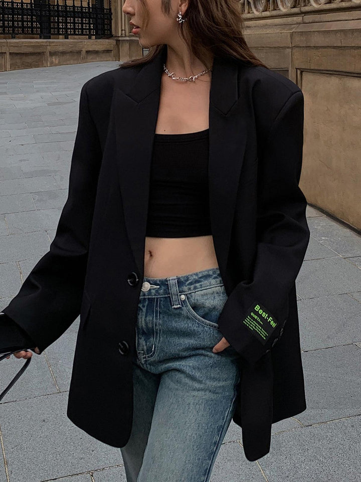 Oversized Blazer Dress for Women with Stylish Shoulder Fit