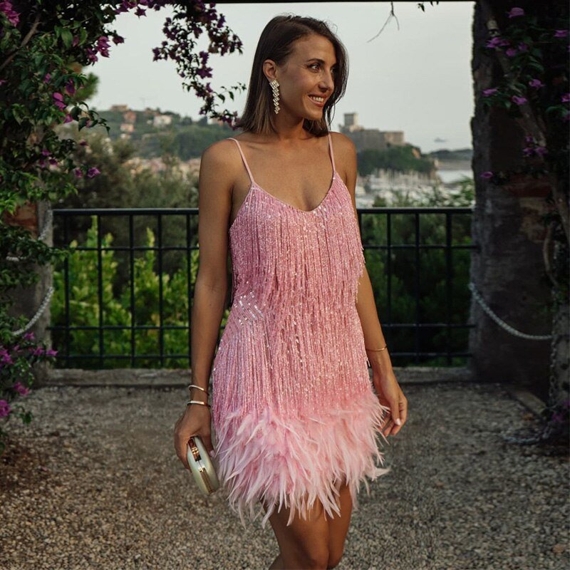 Anna Dress | Stylish Cocktail Dress with Fringe