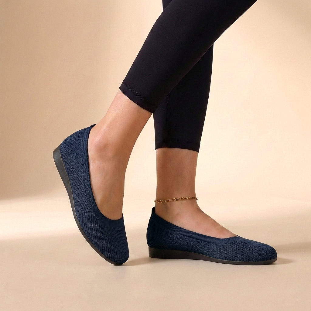 Women's Casual Ballerina Sandals With Slip-On Style And Low Sole