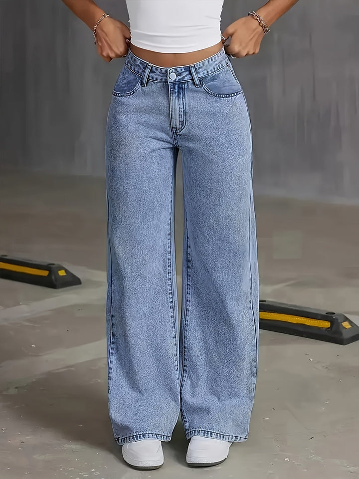 Harriet | Wide Leg Jeans with Vintage Look