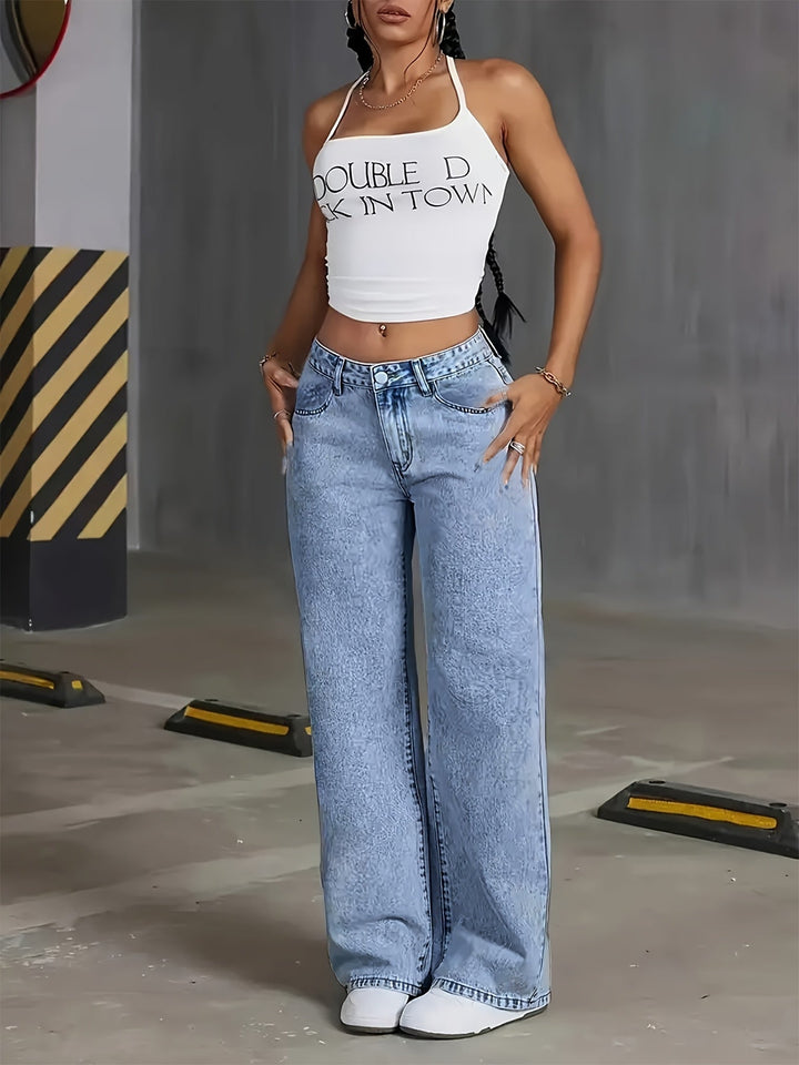 Harriet | Wide Leg Jeans with Vintage Look