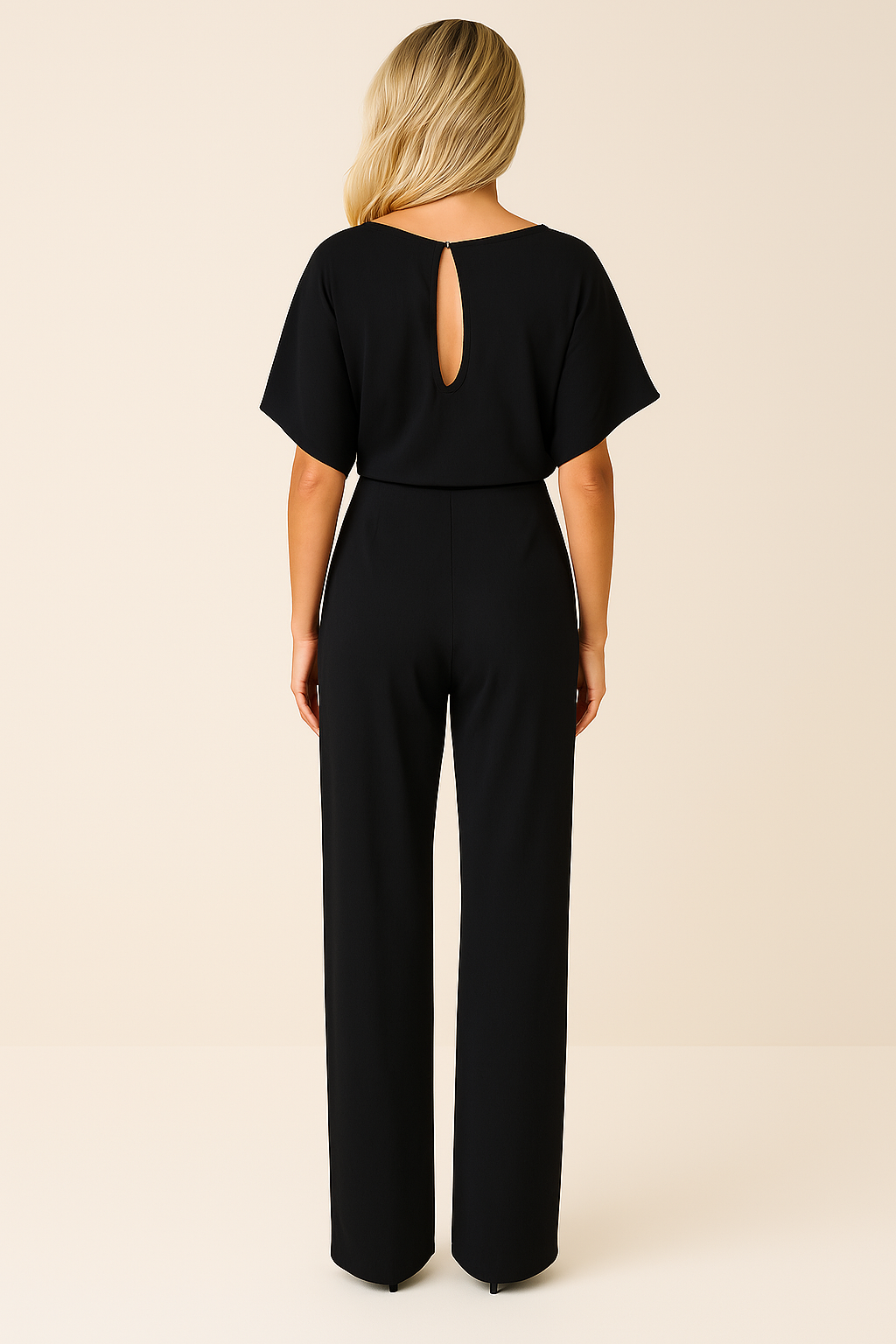 Trendy Women's Jumpsuit with Wide Legs and Waistband