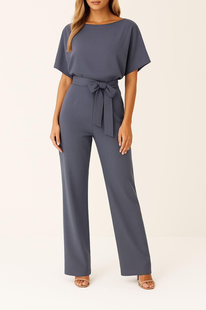 Trendy Women's Jumpsuit with Wide Legs and Waistband