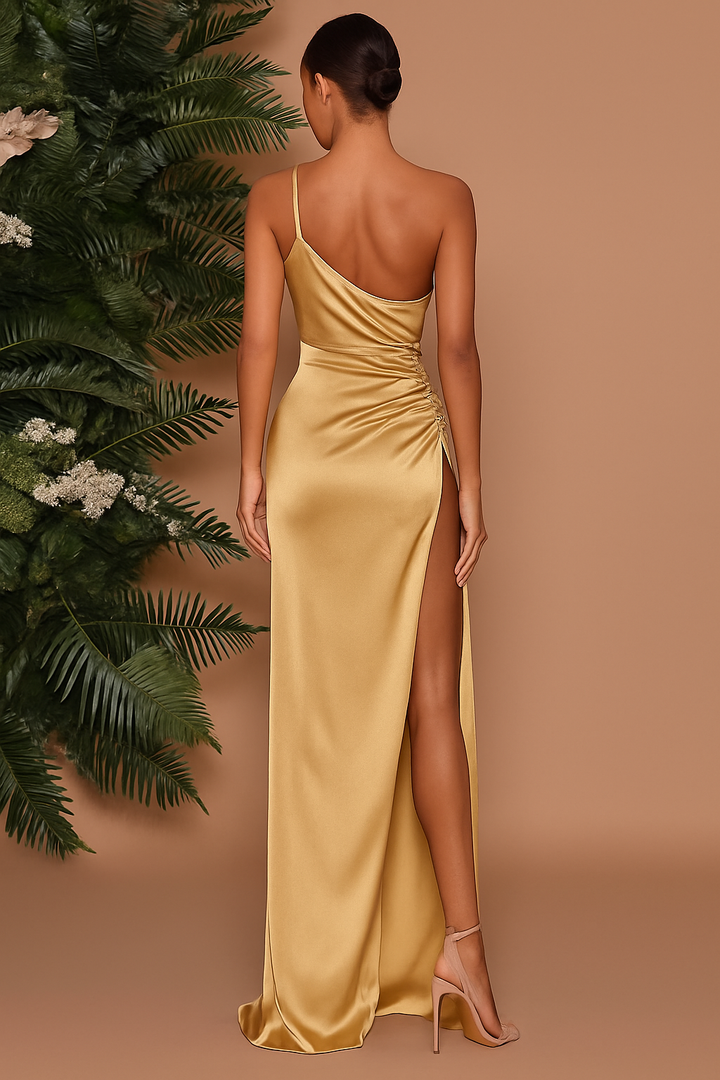 Tullia | Luxurious Gala Dress One-Shoulder Satin Evening Gown