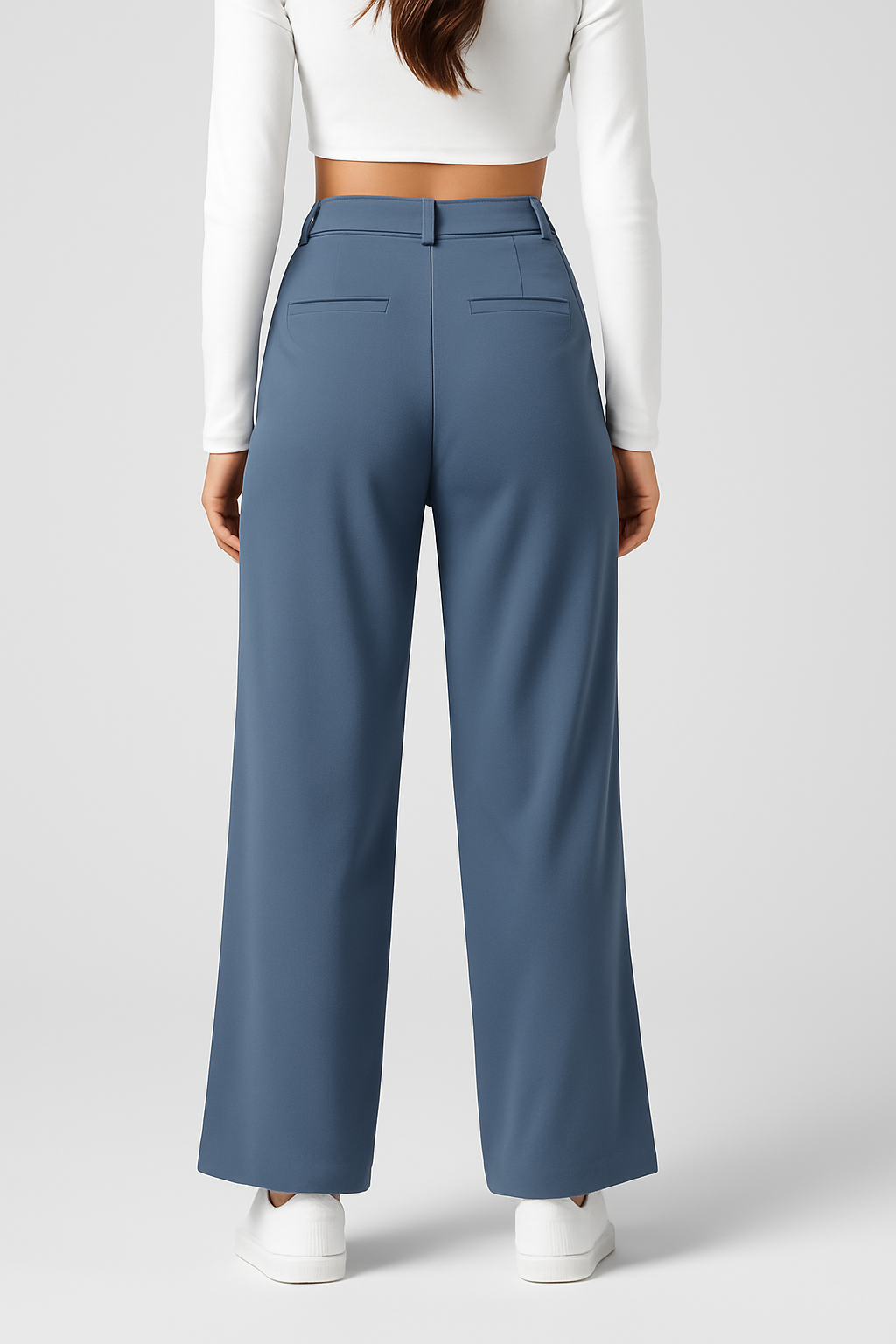 Dewi | Elegant Elastic High-Waist Pants
