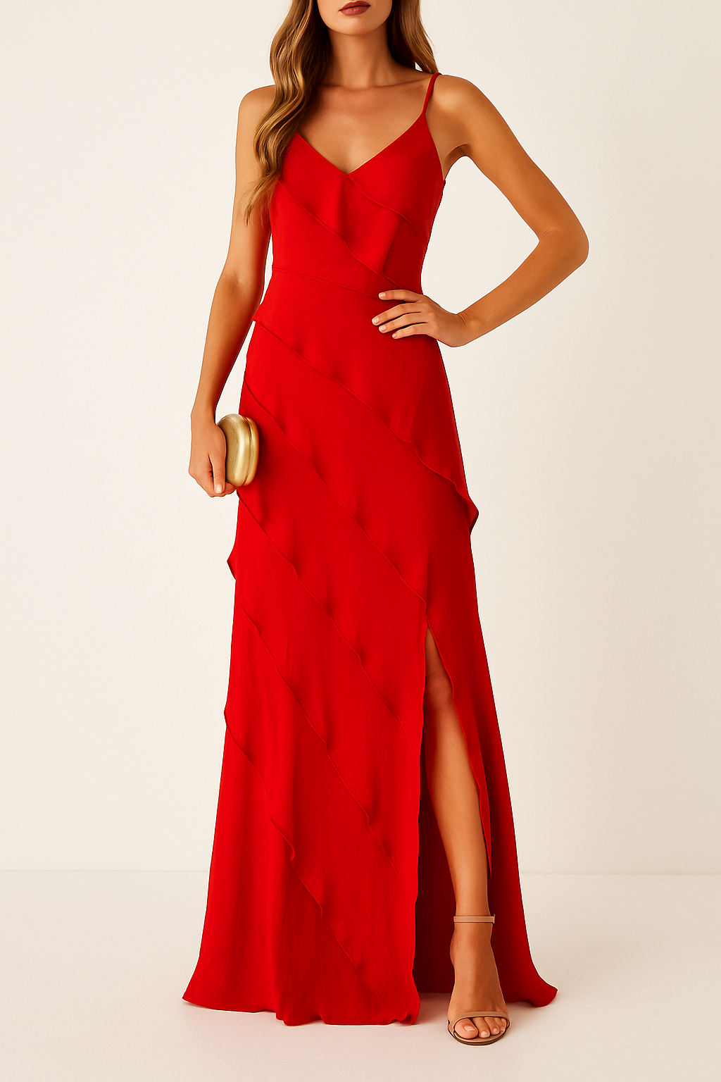 Orseline | Gala dress romantic ruffle maxi dress