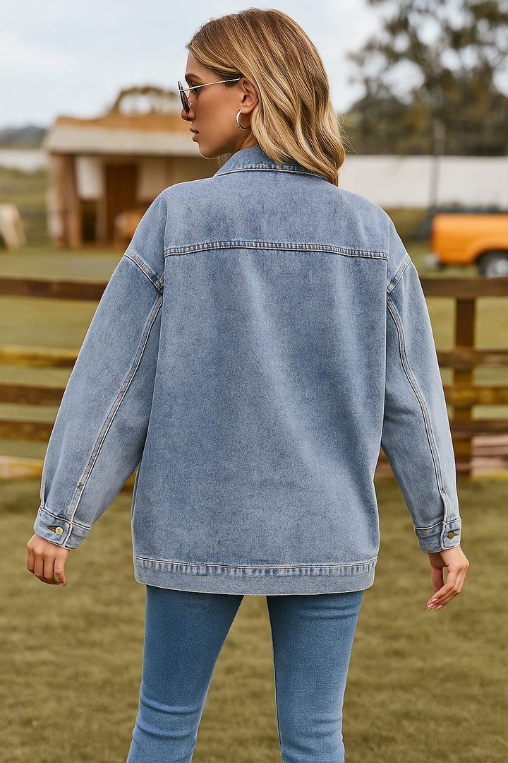 Darleen | Oversized denim jacket with street style flair