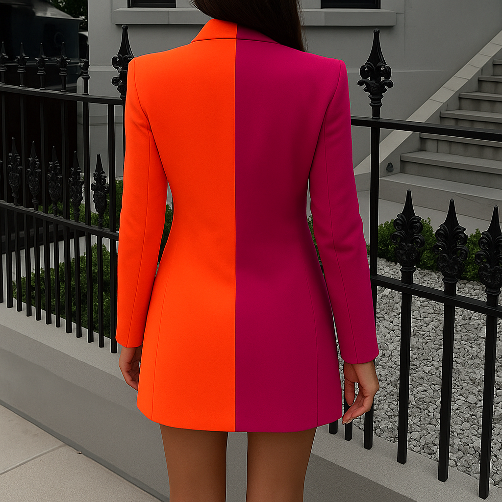 Paloma | Colorblock blazer dress