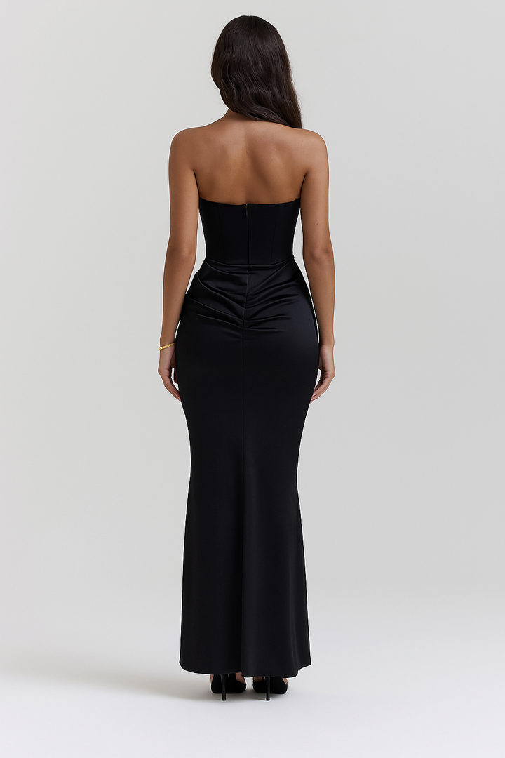 Youri | Strapless Gala Dress Evening Dress with Corset Detail